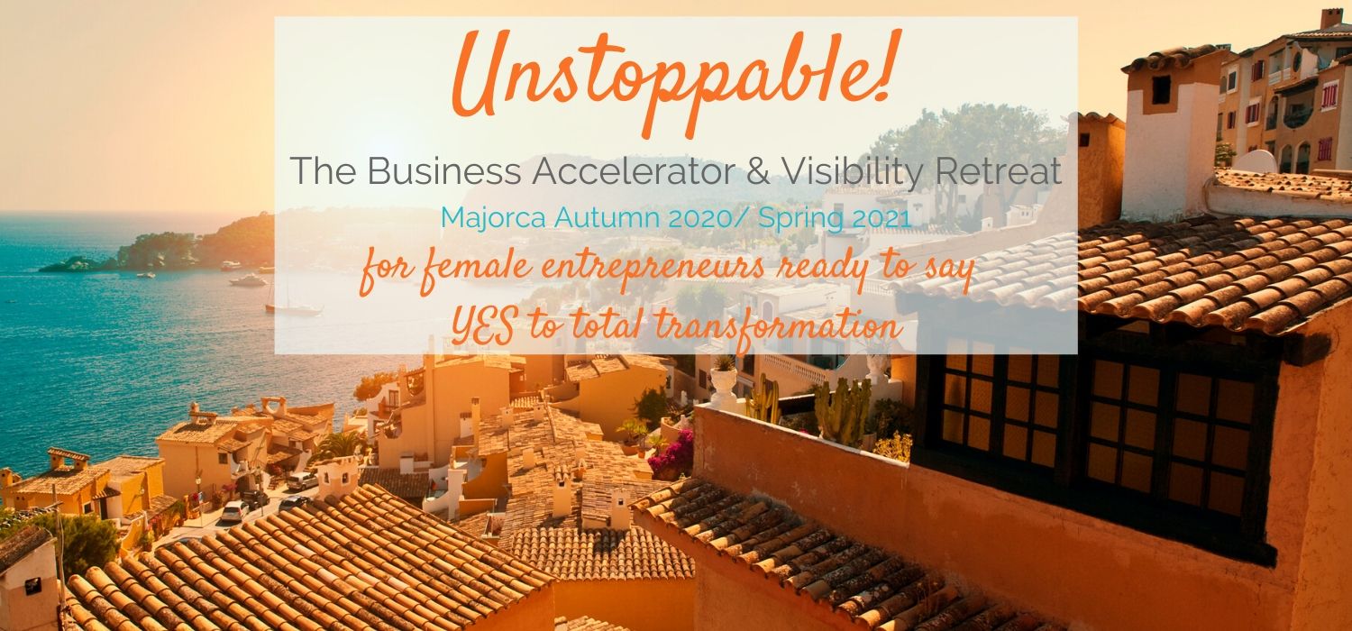 Majorca Oct 2020, Unstoppable. The Business Accelerator & Visibility Retreat, Consultancy and Coaching. Carol Evans
